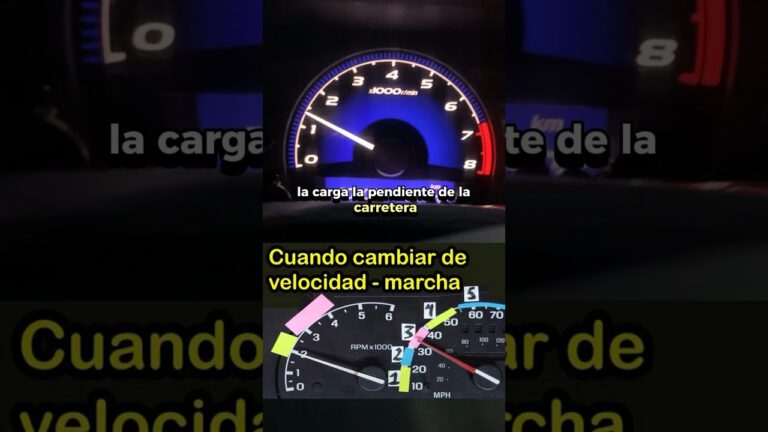 a cuantas revoluciones se cambia de marcha en un diesel