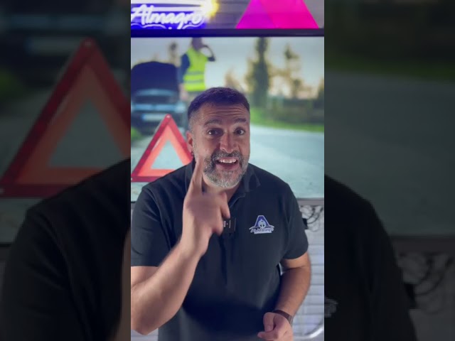 a que distancia hay que poner los triangulos