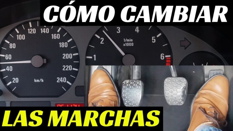 a que velocidad se ponen las marchas