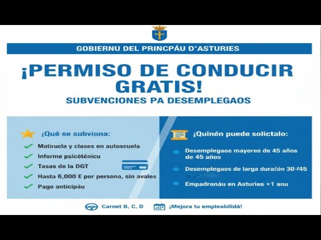 ayudas para sacar el carnet de conducir asturias