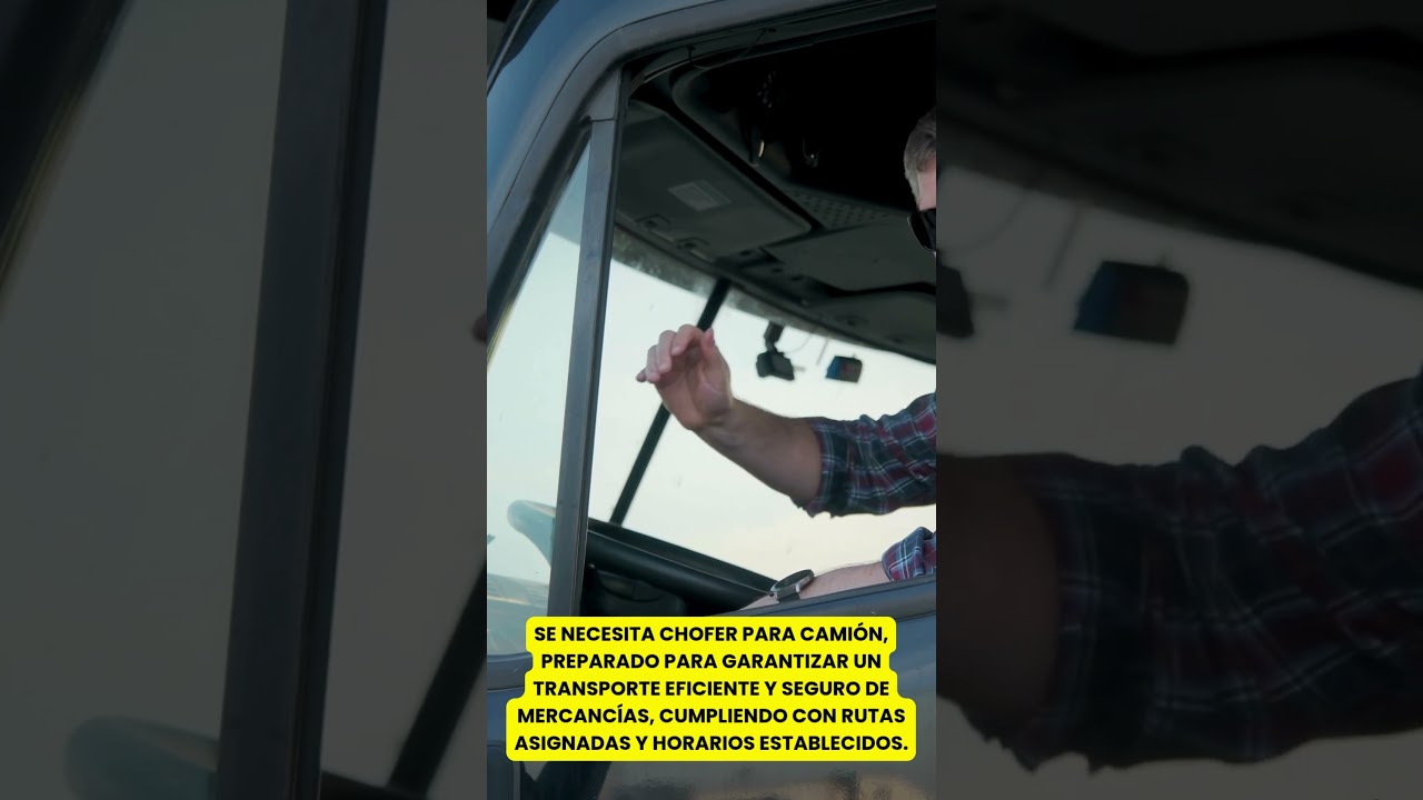 busco trabajo de chofer de camion