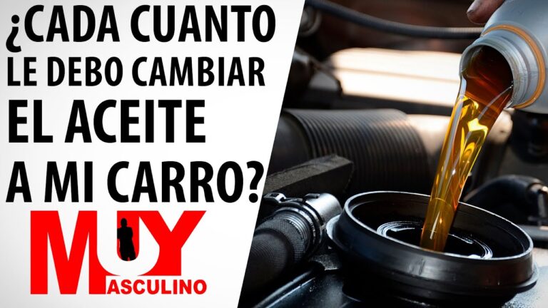 cada cuanto kilometros se cambia el aceite