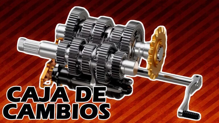 caja de cambios de una moto