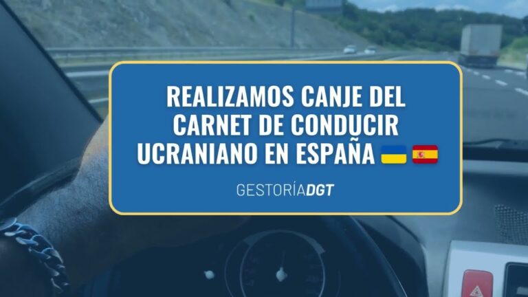 cambiar carnet de conducir ucraniano a español
