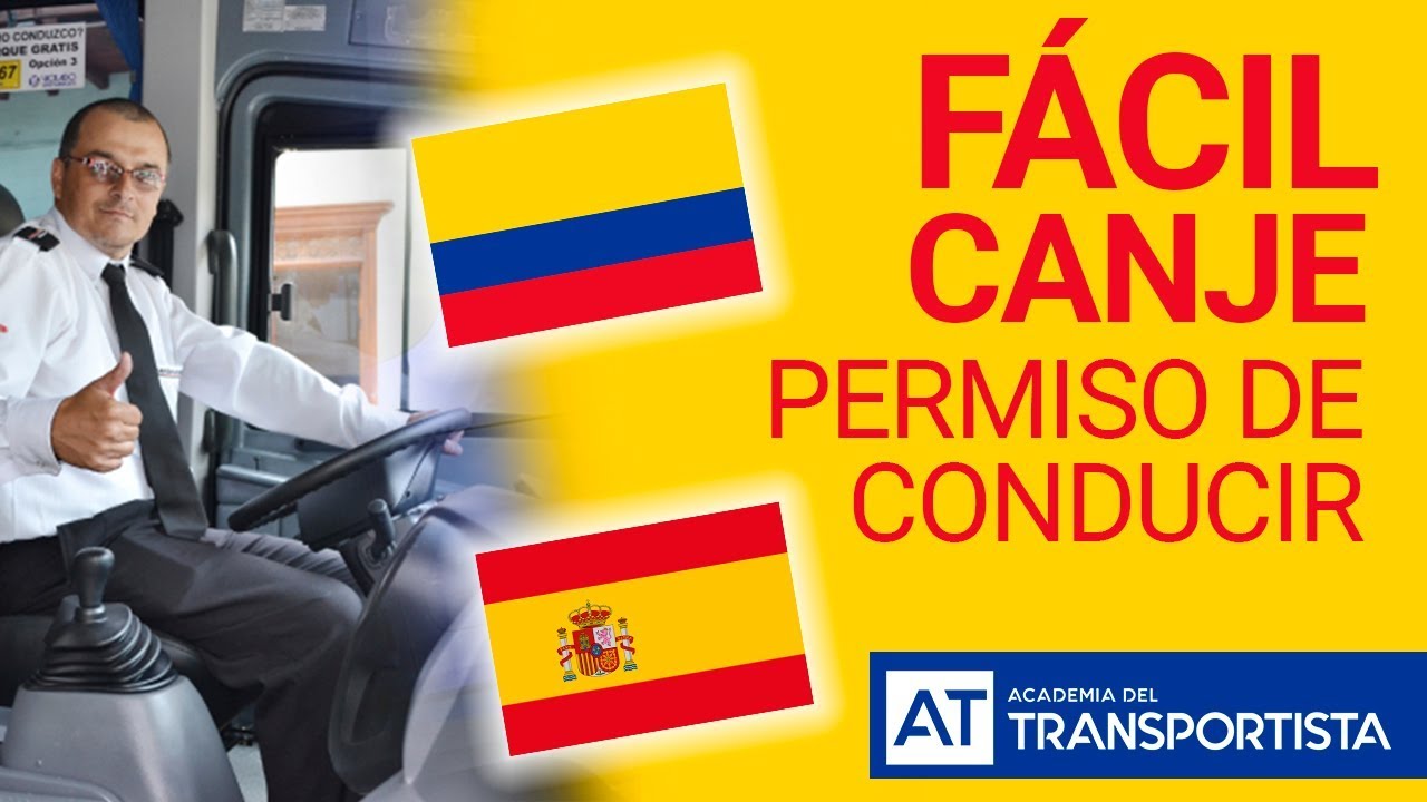 canje de licencia colombiana en españa