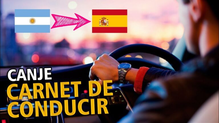 canje licencia de conducir argentina en españa