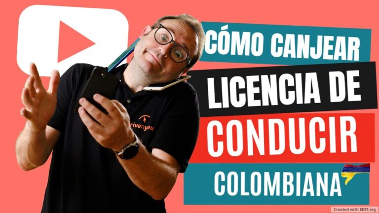 canjear carnet de conducir colombiano en españa