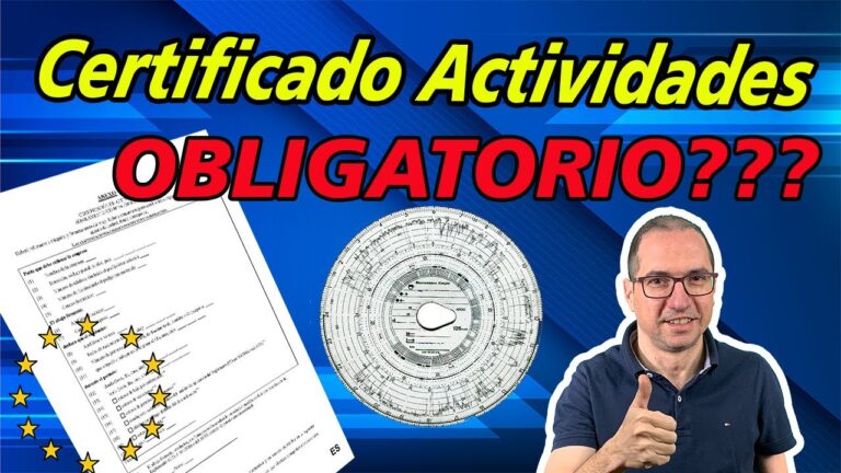 certificado de actividades transporte cuando es obligatorio