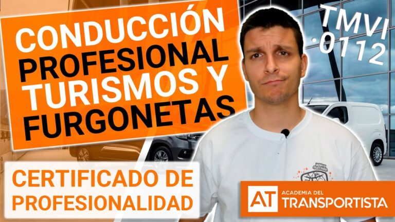certificado de competencia profesional para el transporte
