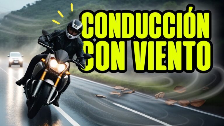 circulando con una motocicleta el viento es especialmente peligroso cuando