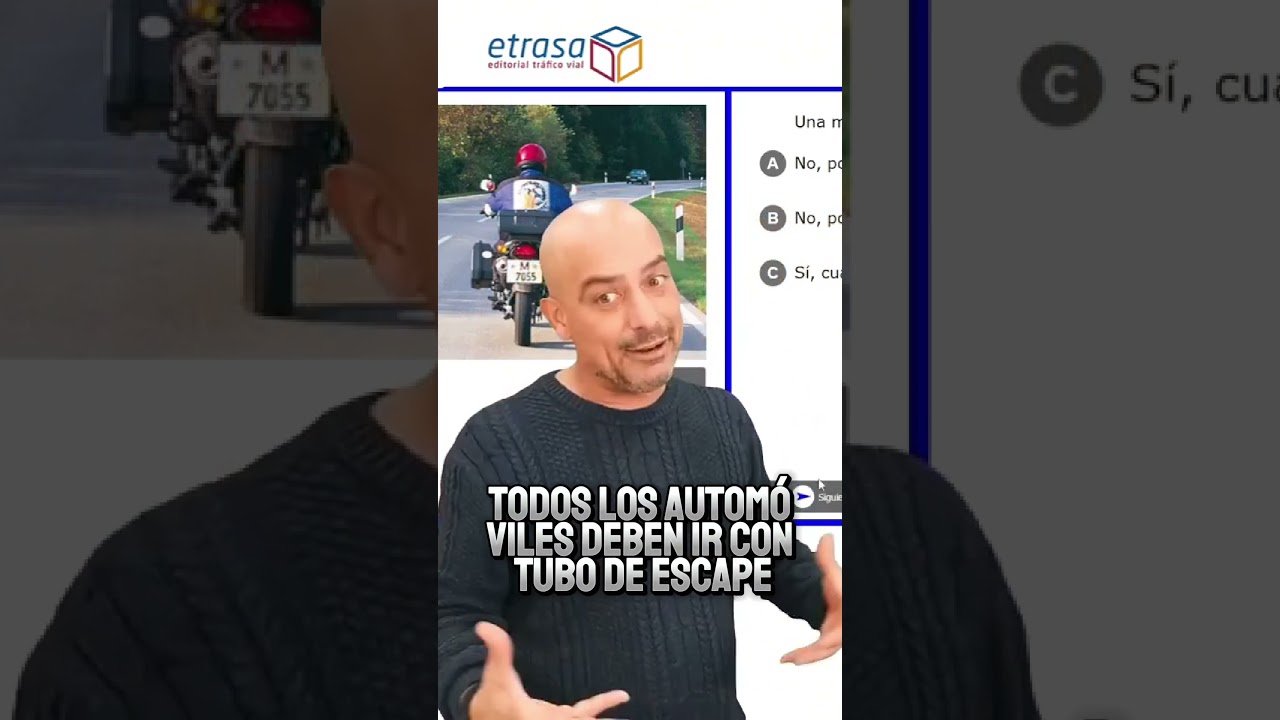 circular en motocicleta con el llamado escape libre está permitido