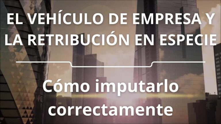 coche de empresa retribucion en especie