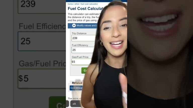 como calcular la gasolina gastada en un viaje