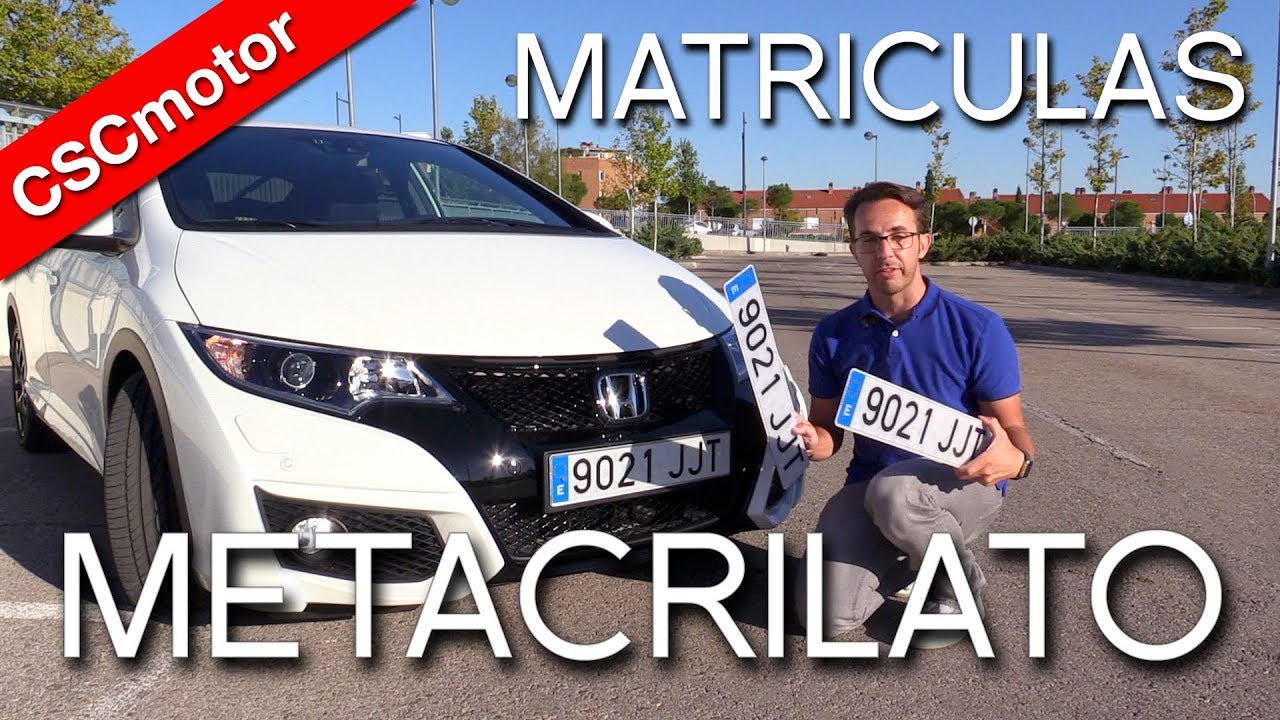 como cambiar la matricula del coche