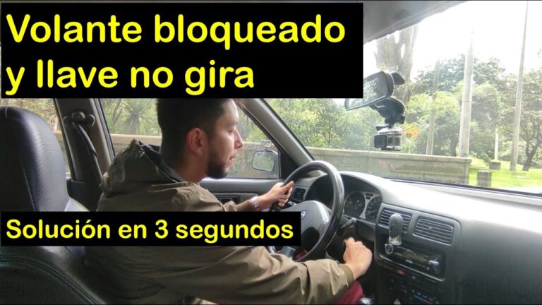 como desbloquear el volante del coche sin llave