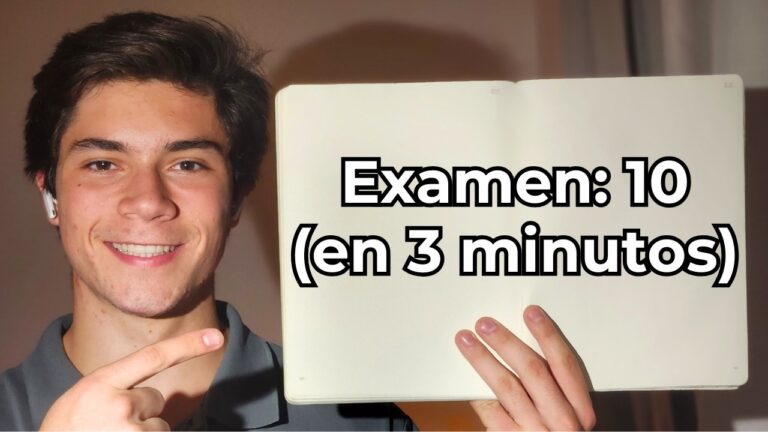 como estudiar para un examen y sacar 10
