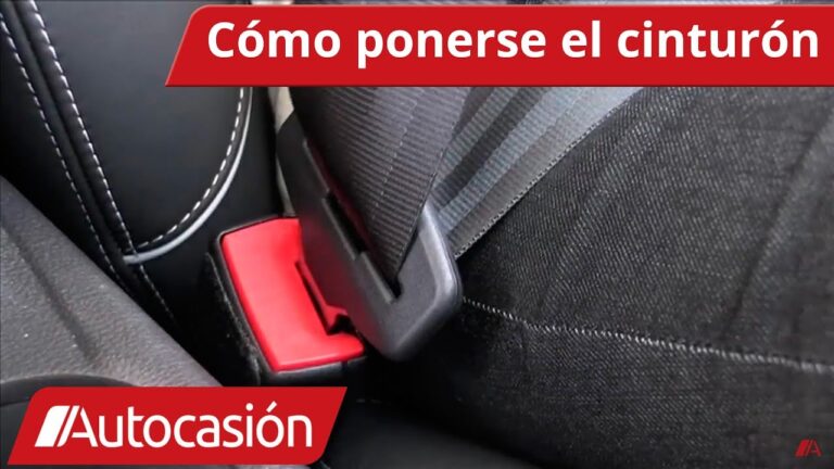 cómo hay que colocarse el cinturón de seguridad