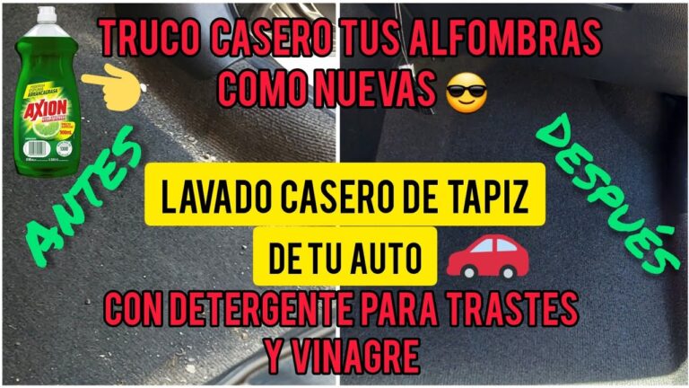 como lavar las alfombrillas del coche en casa