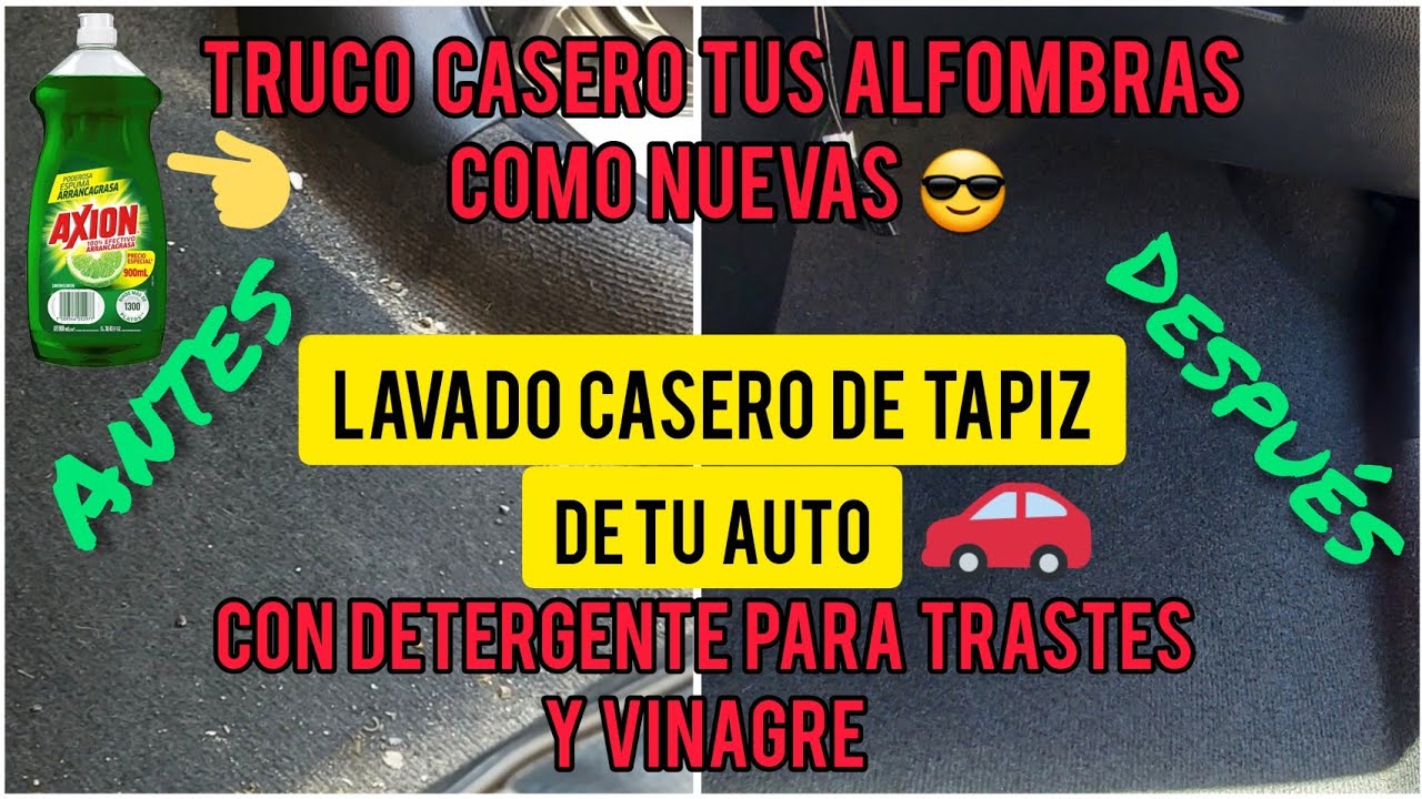 como lavar las alfombrillas del coche en casa