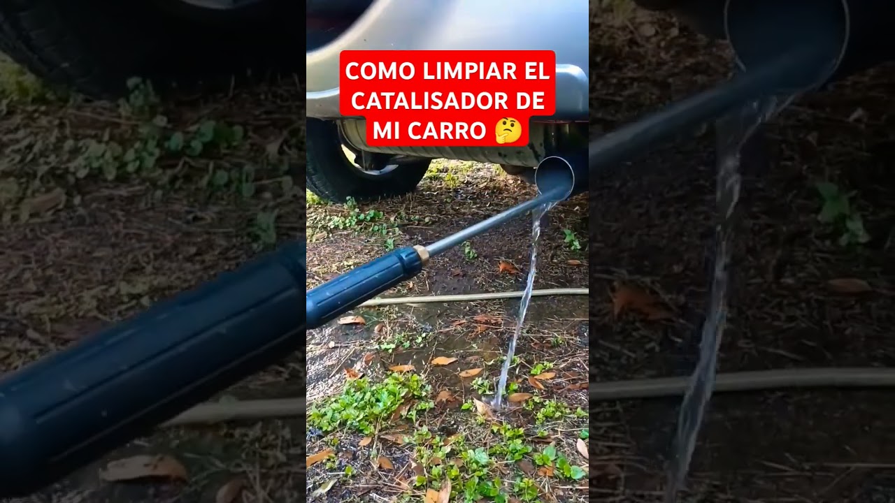 como limpiar el tubo de escape con agua a presión