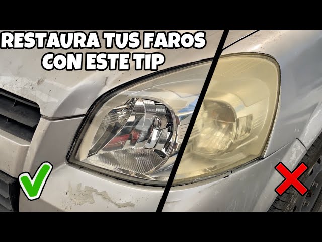 como limpiar los faros del coche quemados por el sol