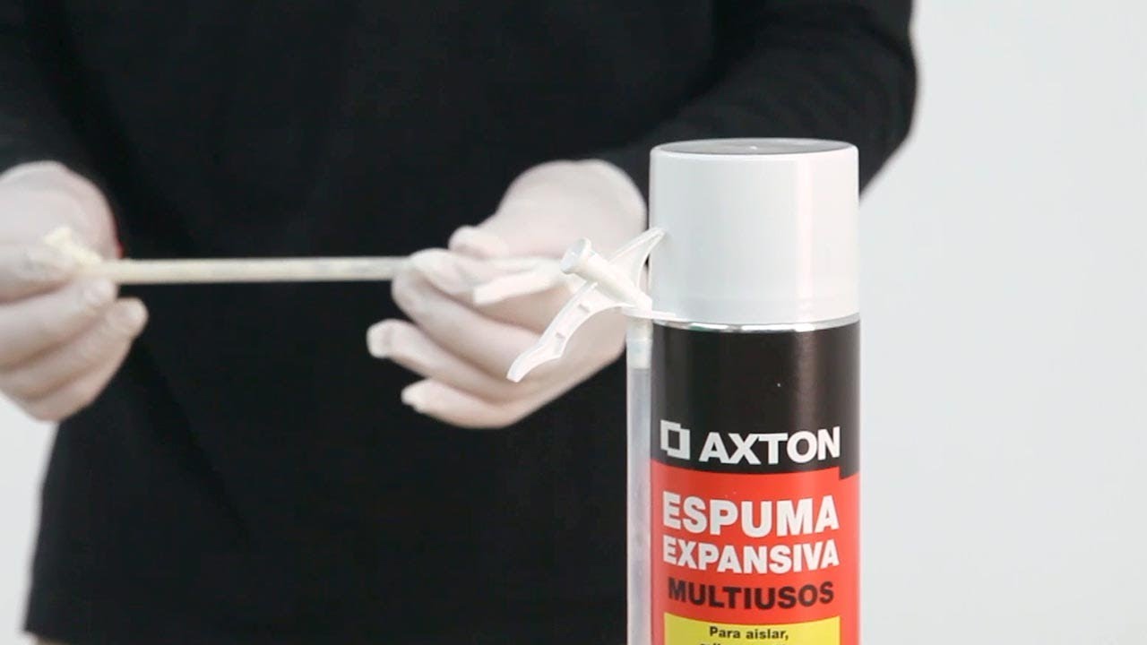 como limpiar tubo de espuma poliuretano