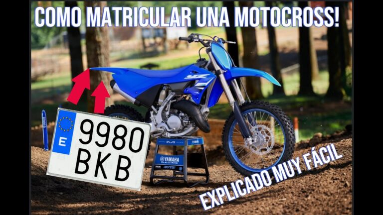 como matricular una moto de cross