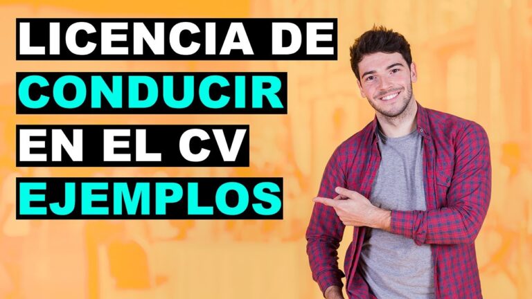 como poner carnet de conducir en cv