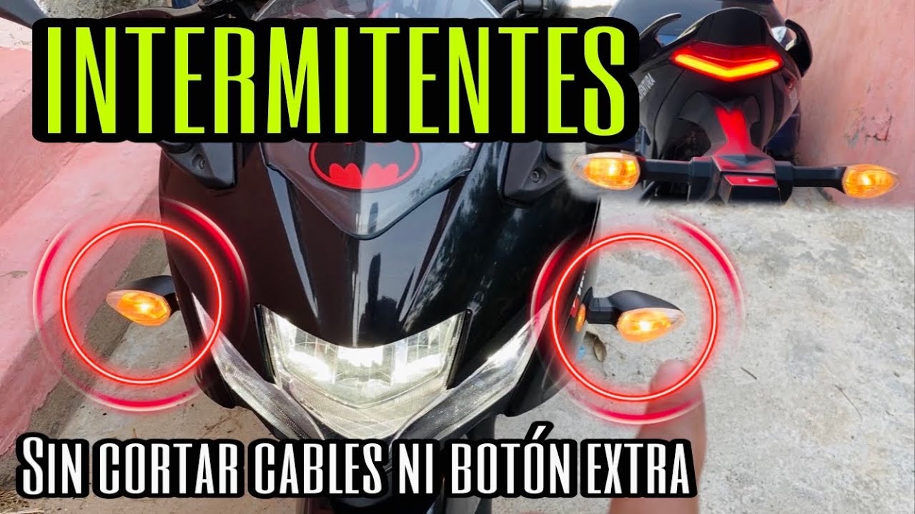 como poner intermitentes en una moto