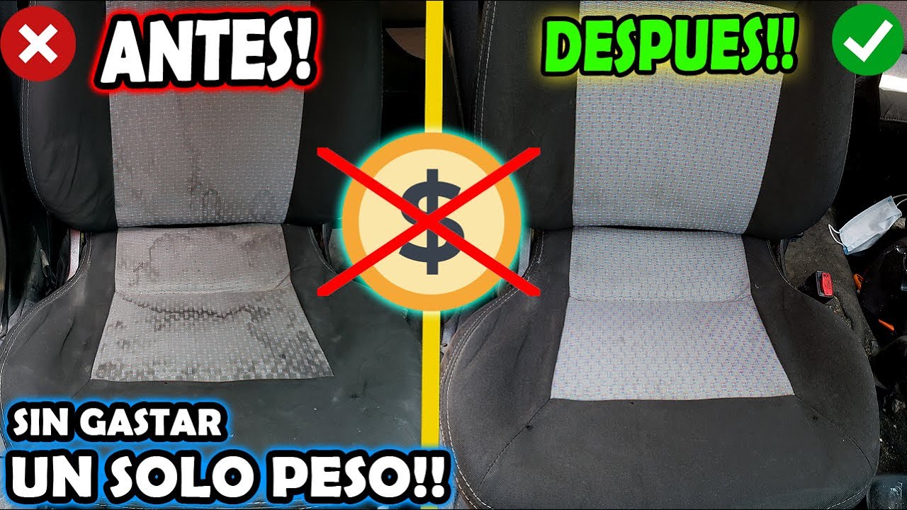 como quitar manchas de los asientos del coche