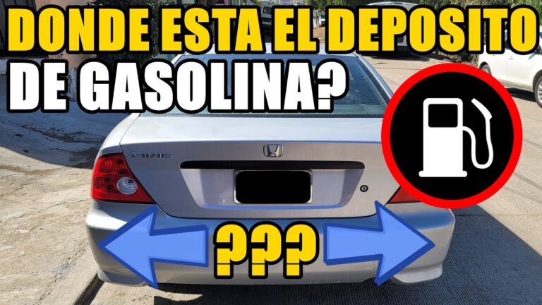 como saber donde esta el deposito de gasolina