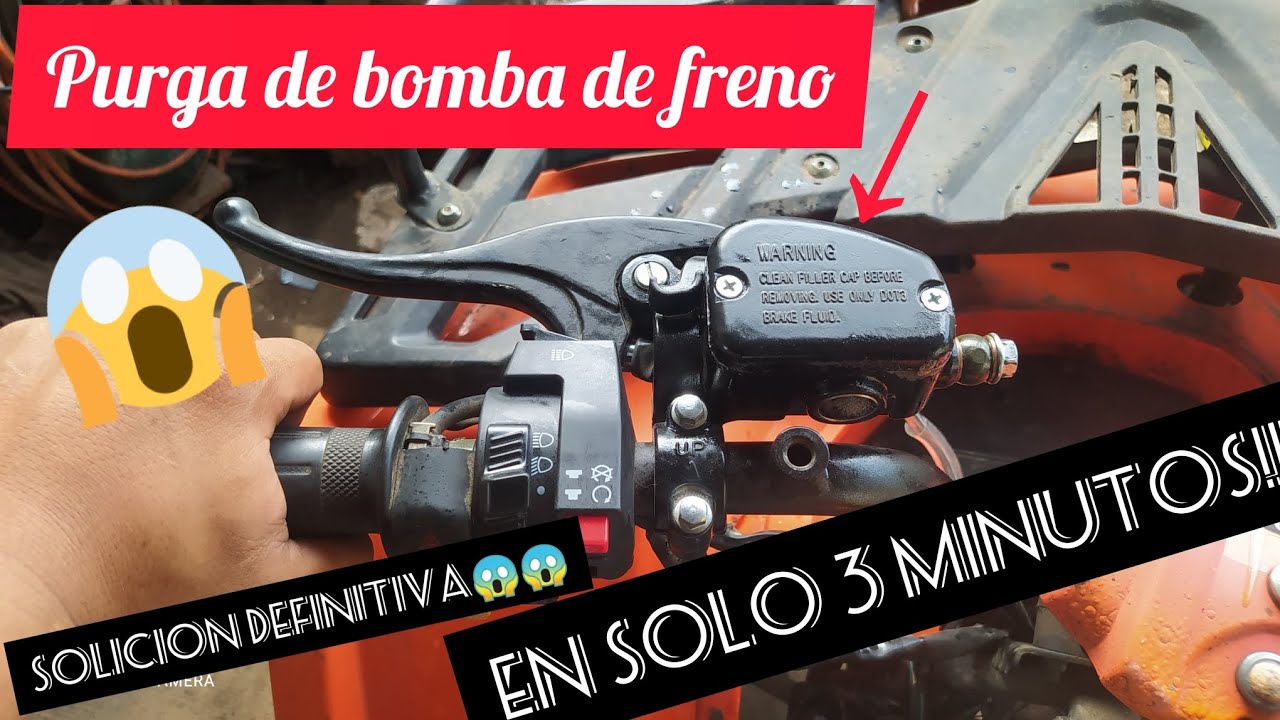como se acciona el freno delantero de una motocicleta