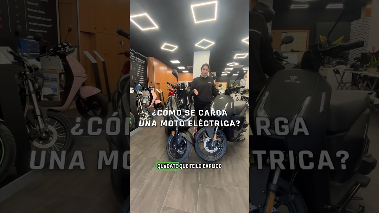 como se carga las motos electricas