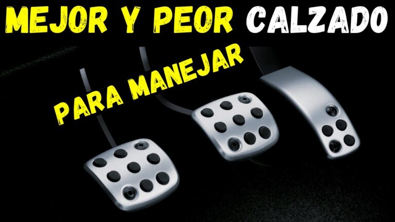 con que calzado no se puede conducir