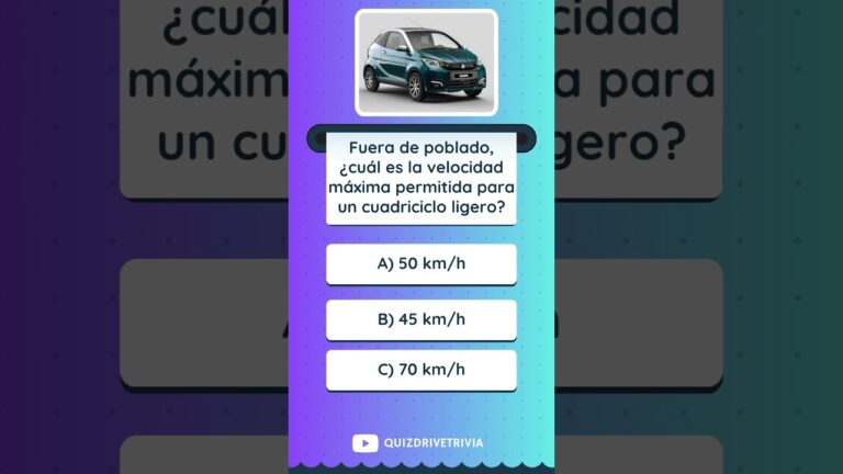 cuadriciclo ligero velocidad maxima fuera de poblado