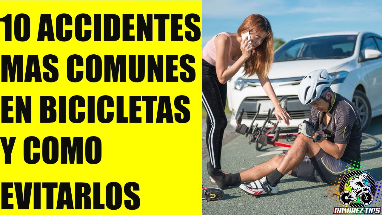 cual es el accidente mas frecuente de los ciclistas