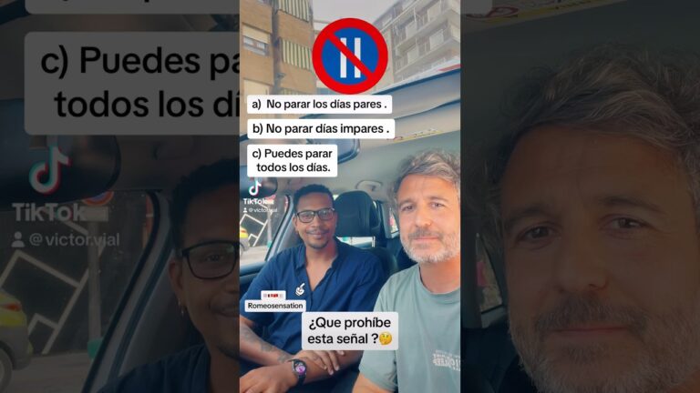 cuándo puede estacionar a la vista de esta señal