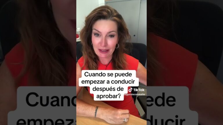 cuando puedes conducir despues de aprobar