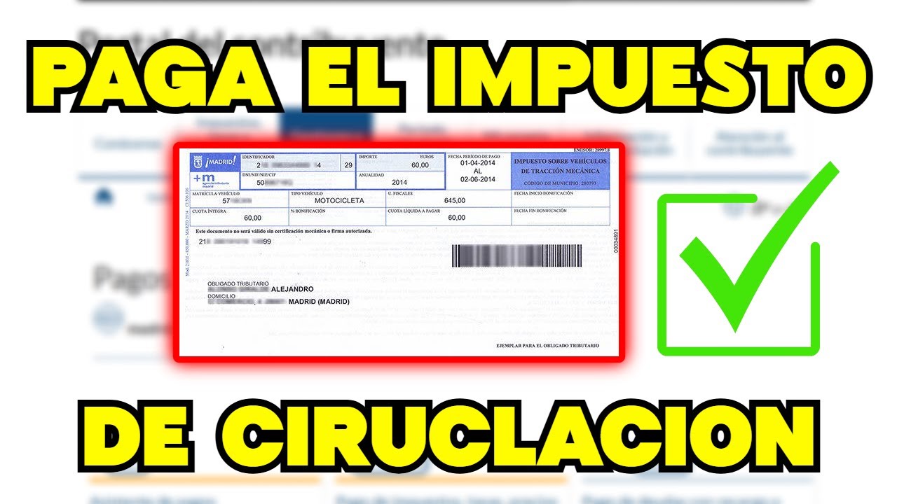 cuando se paga el impuesto de circulación en valencia