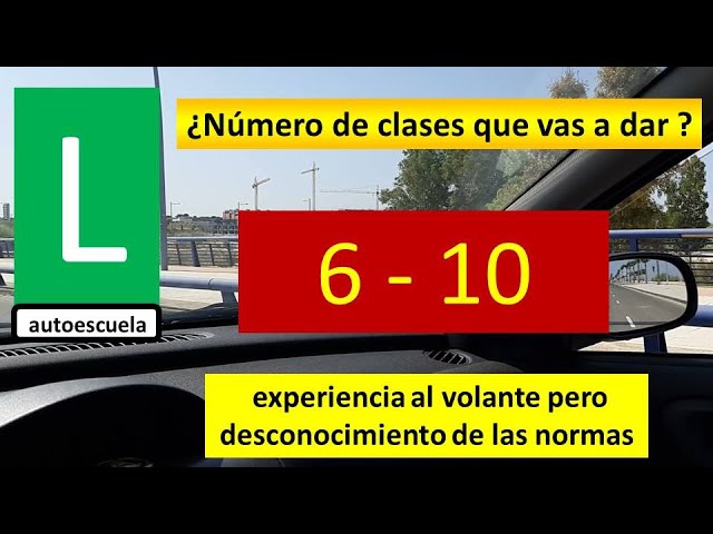 cuantas clases se necesitan para el carnet de conducir