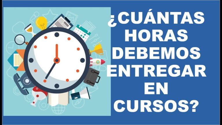 cuantas horas debe tener un curso para ser reconocido