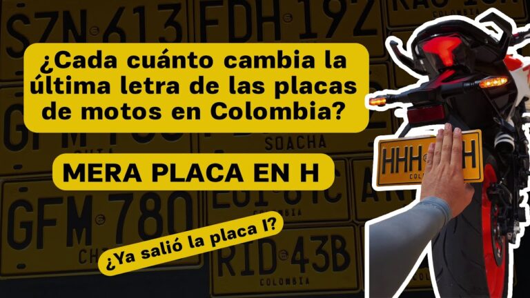 cuantas placas de matricula lleva una motocicleta