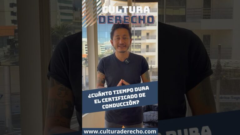 cuanto dura el certificado medico de conducir
