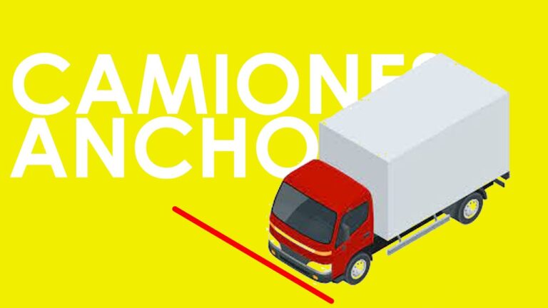 cuanto mide un camion de ancho