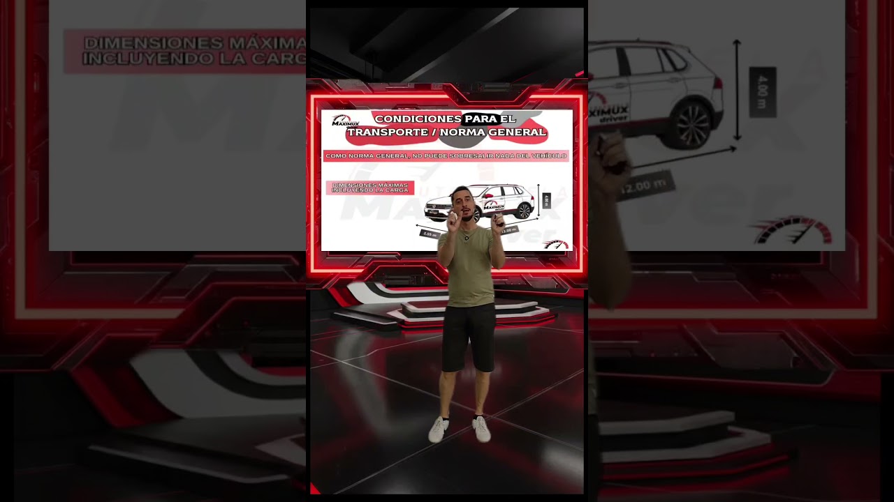 cuanto puede sobresalir la carga en un coche