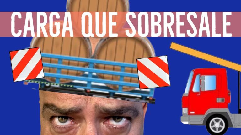 cuanto puede sobresalir la carga en un remolque