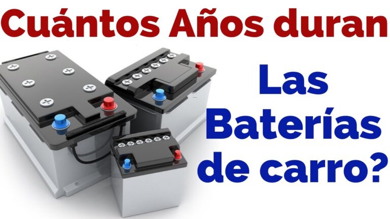 cuantos años dura una bateria de coche