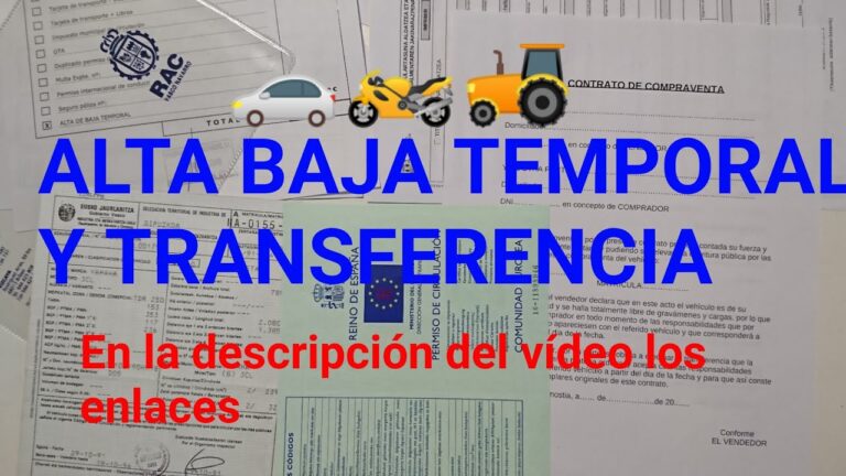 dar de alta vehiculo baja temporal