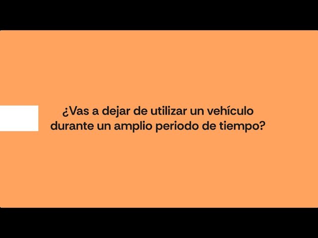 dar de baja temporal un vehículo