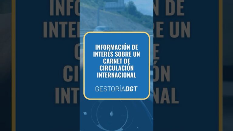 direccion general de trafico carnet internacional